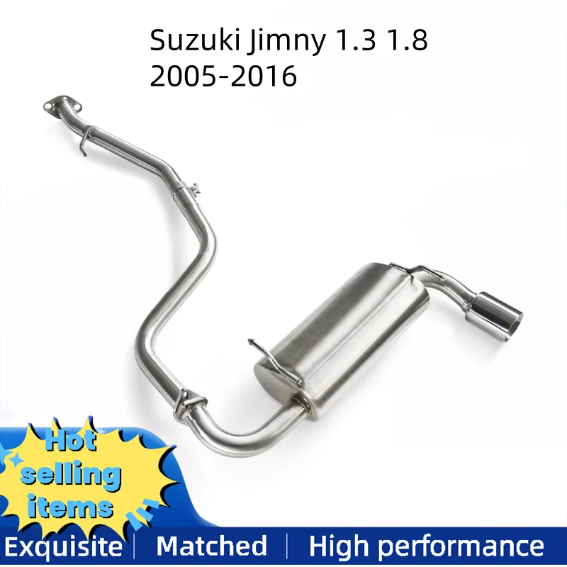 Stainless steel exhaust pipe suitable for Suzuki Jimny 1.3 1.8 2005-2016 Performance Cat beck exhaust system muffle