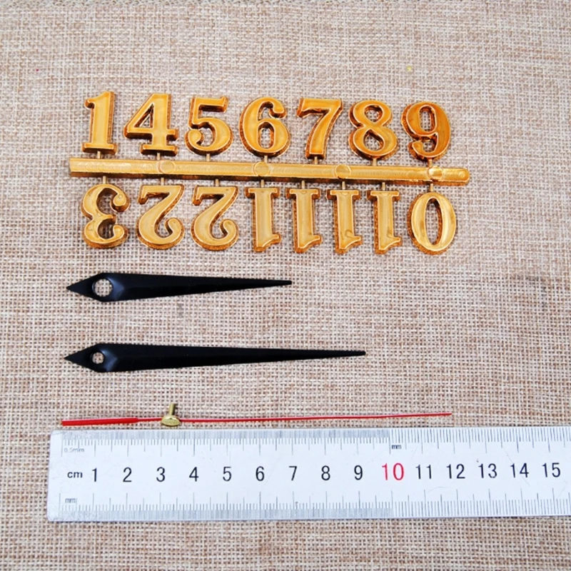 1 Set Clock Numbers Plate DIY Arabic Roman Numeral Mechanism Wall Clock Part