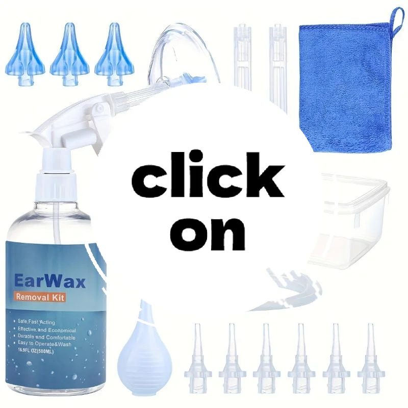 

500ml Ear Cleaner Kit Ear Wax Remover Plastic Bottle Ear Irrigation Washer Set For Adults Kids Ear Care