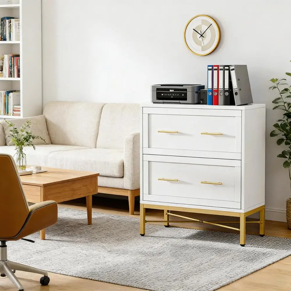 Office File Cabinet,2-Drawer File Cabinet,Sleek Design Storage Cabinet