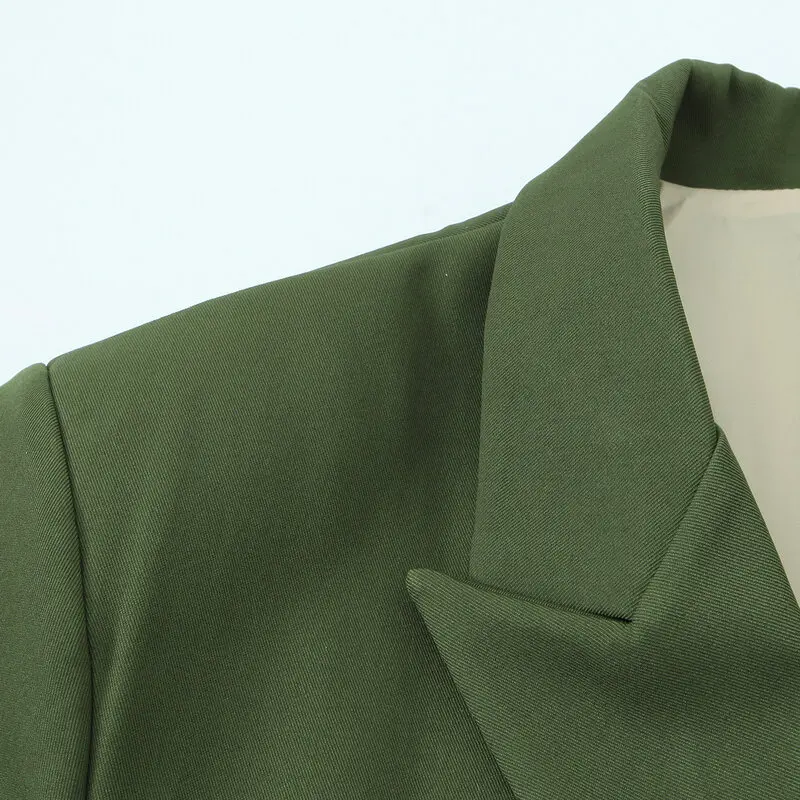 Herbst 2025, Faion Long Sve Loose Suit für Damen, Jaet Commute, vielseitige Sli-Oberbekleidung, lässiger zweireihiger Mantel