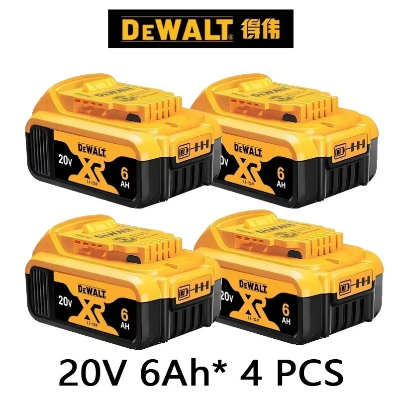 100% Original DeWALT 20V 6000mAh Power Tool Battery DCB206 DCB205 DCB200 DCF887 DCG405 DCD791 DCF922 DCF850 DCD805 Tool Battery image 3