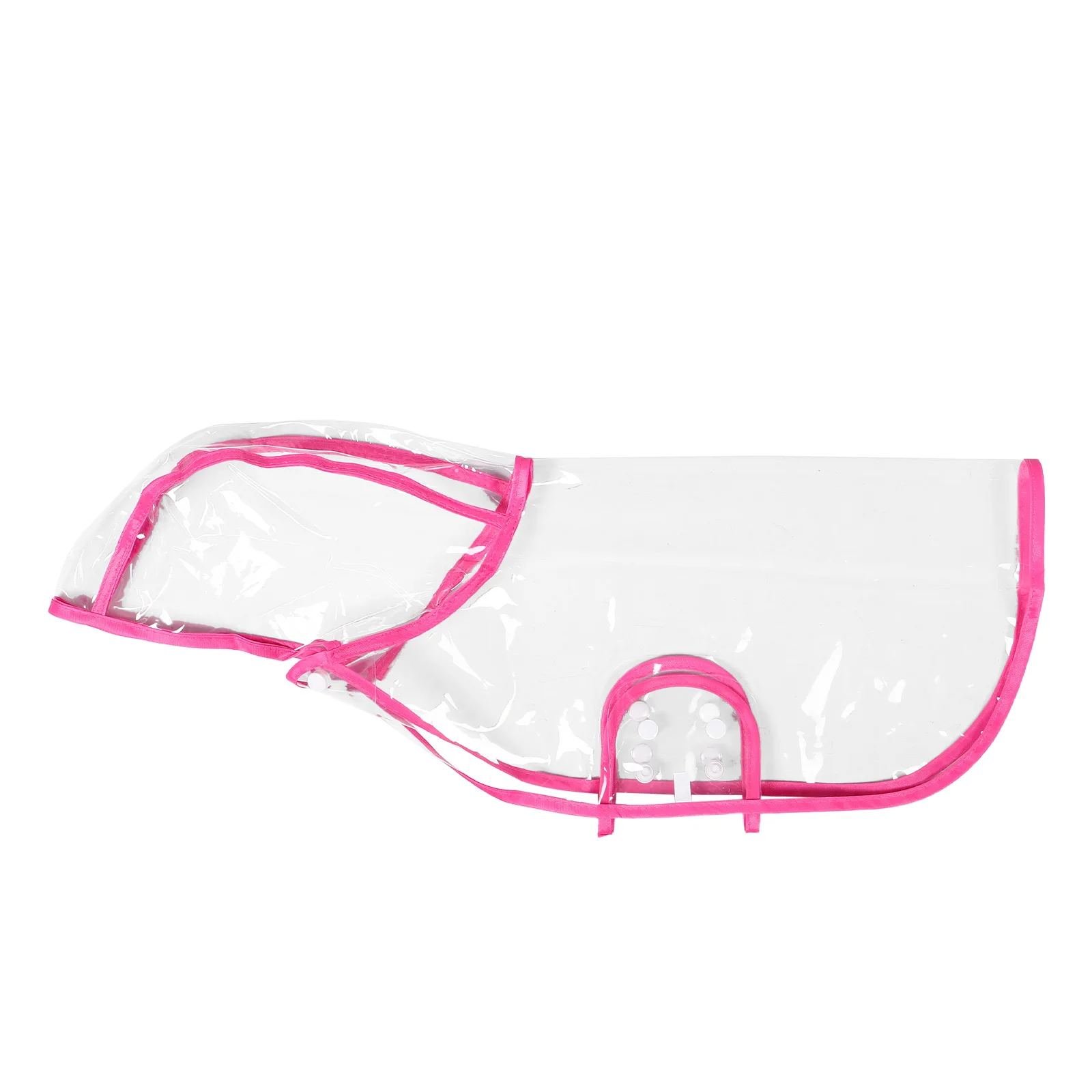 

Waterproof Transparent Dog Raincoat with Hood Clear Pet Rain Jacket for Small Medium Dogs Puppy Rain Poncho Size L