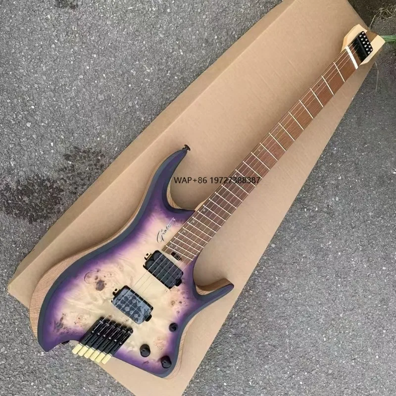 

Factory Directly Sale, 6 String Fan Fret, Fanfret Headless Electric Guitar