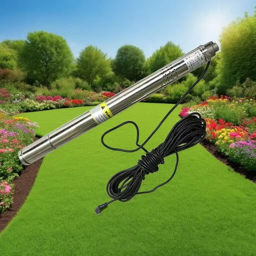 

2-дюймовый погружной насос 220 В, 50 мм, погружной насос для глубоководных скважин из нержавеющей стали, 55 м, насос для глубоких скважин для питьевой воды