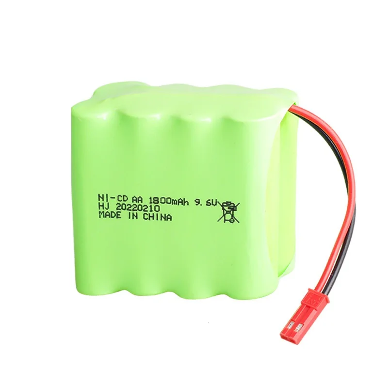 9,6 V 1800 mah NI-CD Batterie T modell Für Rc spielzeug Autos Tanks Lkw Roboter Pistole NiCD Batterie AABatterien Pack Für Rc Boot SM/JST Stecker