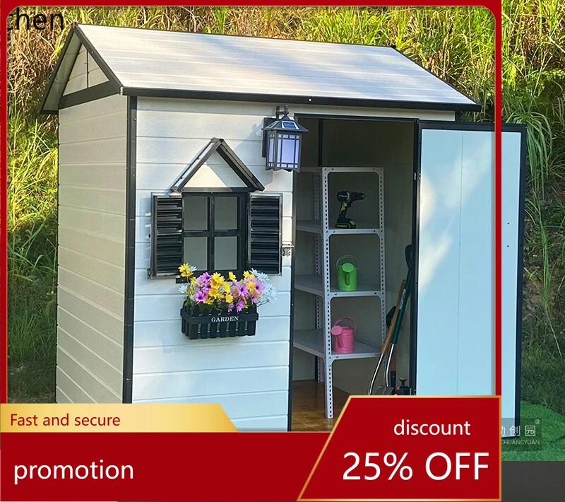 

HT outdoor garden storage tool room simple outdoor utility room courtyard combination detachable mobile small house
