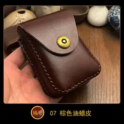 Genuine Top Leather Cigarette Case for 20 Cigarettes Handcrafted Classic Men's Style Belted Pouch Perfect Birthday Gift