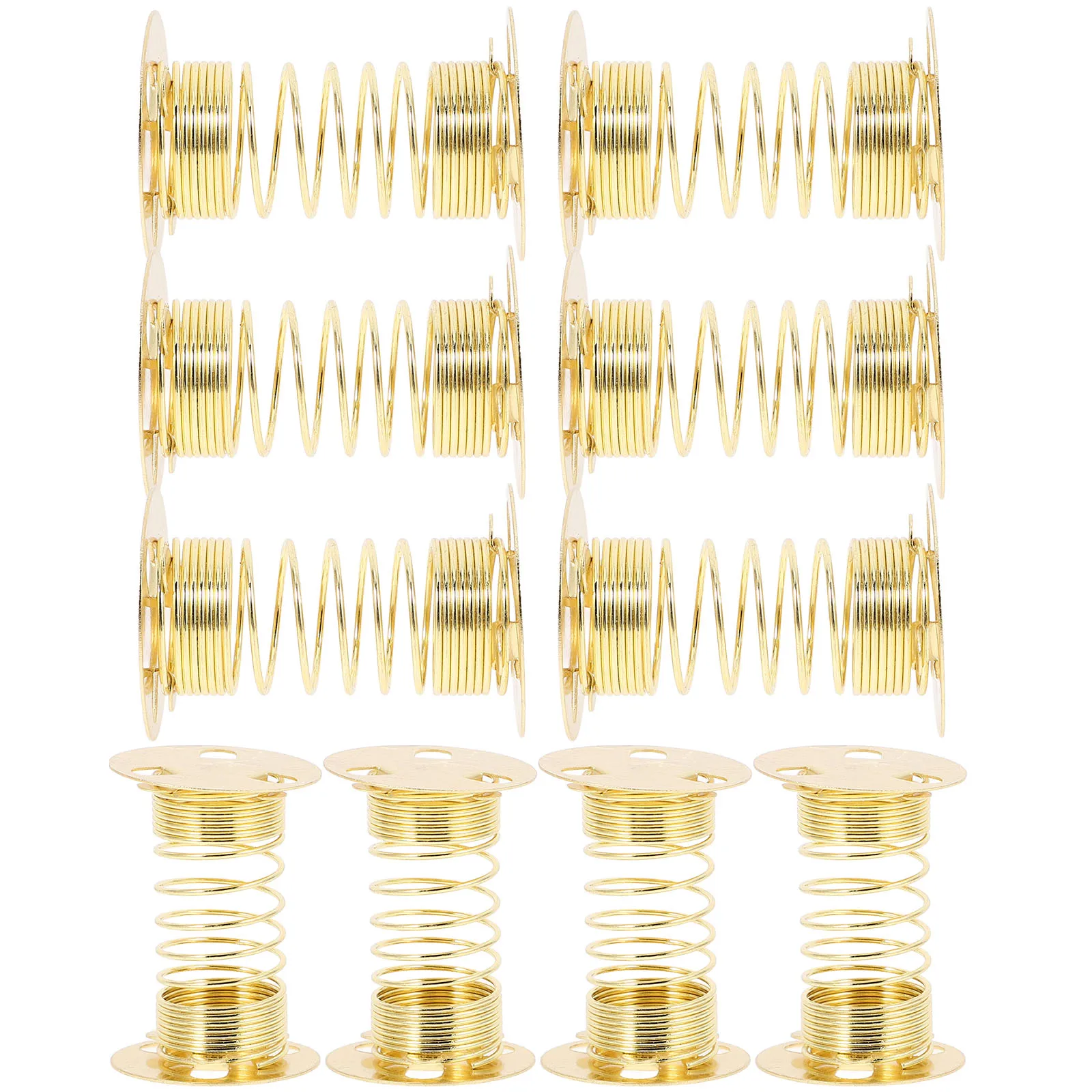 

10 Pcs Dashboard Toy Spring Bases Replacement Shaking Head Base Car Accessories Metal Material Easy Install Portable DIY