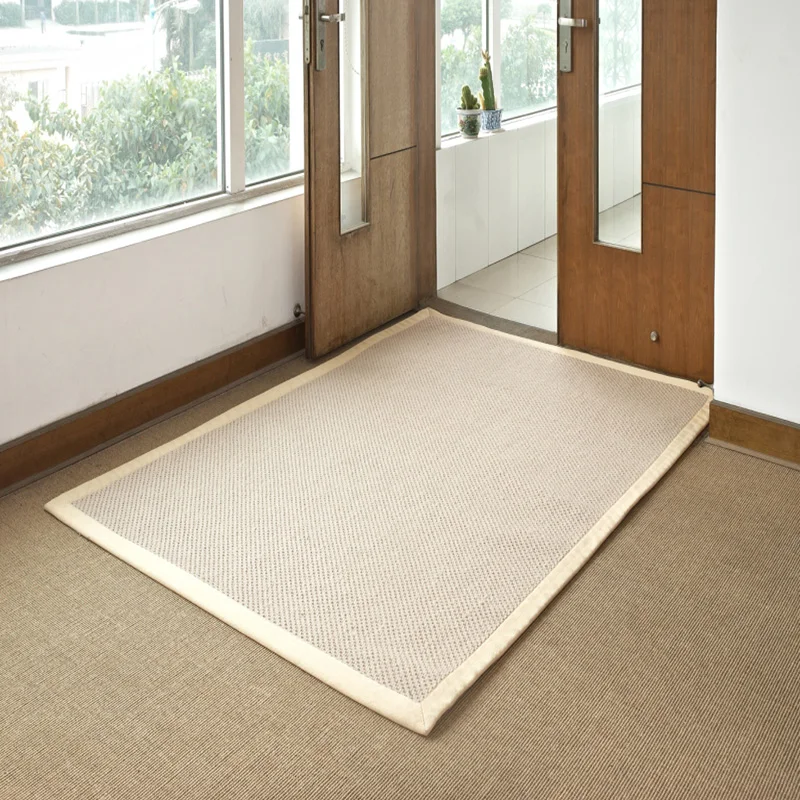 Home accessories dining room kitchen doormat big natural fiber sisal area rug