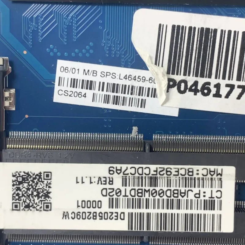 لاب توب لوحة أم مع ريزن 3 3200U بو ، لوحة رئيسية ، 30ange ، 5660a60a60a-mb-a02 (A2) ، اختبار