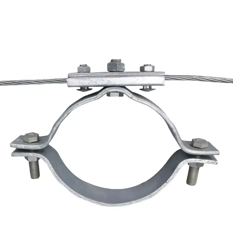 Stable Pole Rod Wire Clamp Fastening Strap Accessory Professional Fitting For Fiber Optic Cable Outdoor Installation