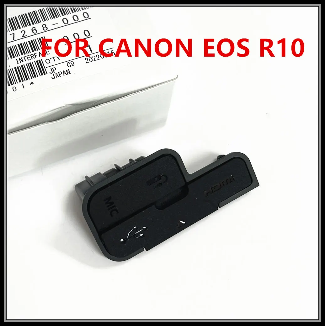 

НОВЫЙ EOS R10 HDMI-совместимый микрофонный колпачок, крышка интерфейса, USB резиновая крышка, дверца для Canon EOSR10, часть