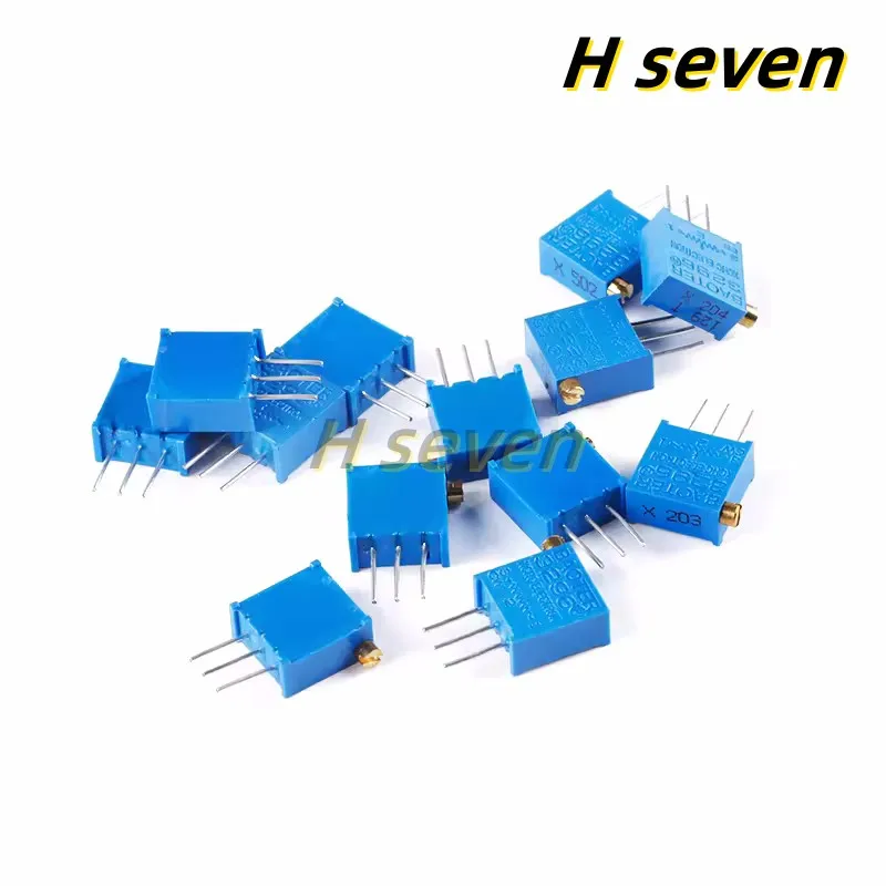 10pcs 3296X Trimpot Trimmer Multi-turn Potentiometer Adjustable 1K 2K 5K 10K 20K 50K 100K 200K 500K 1M 50R 100R 200R