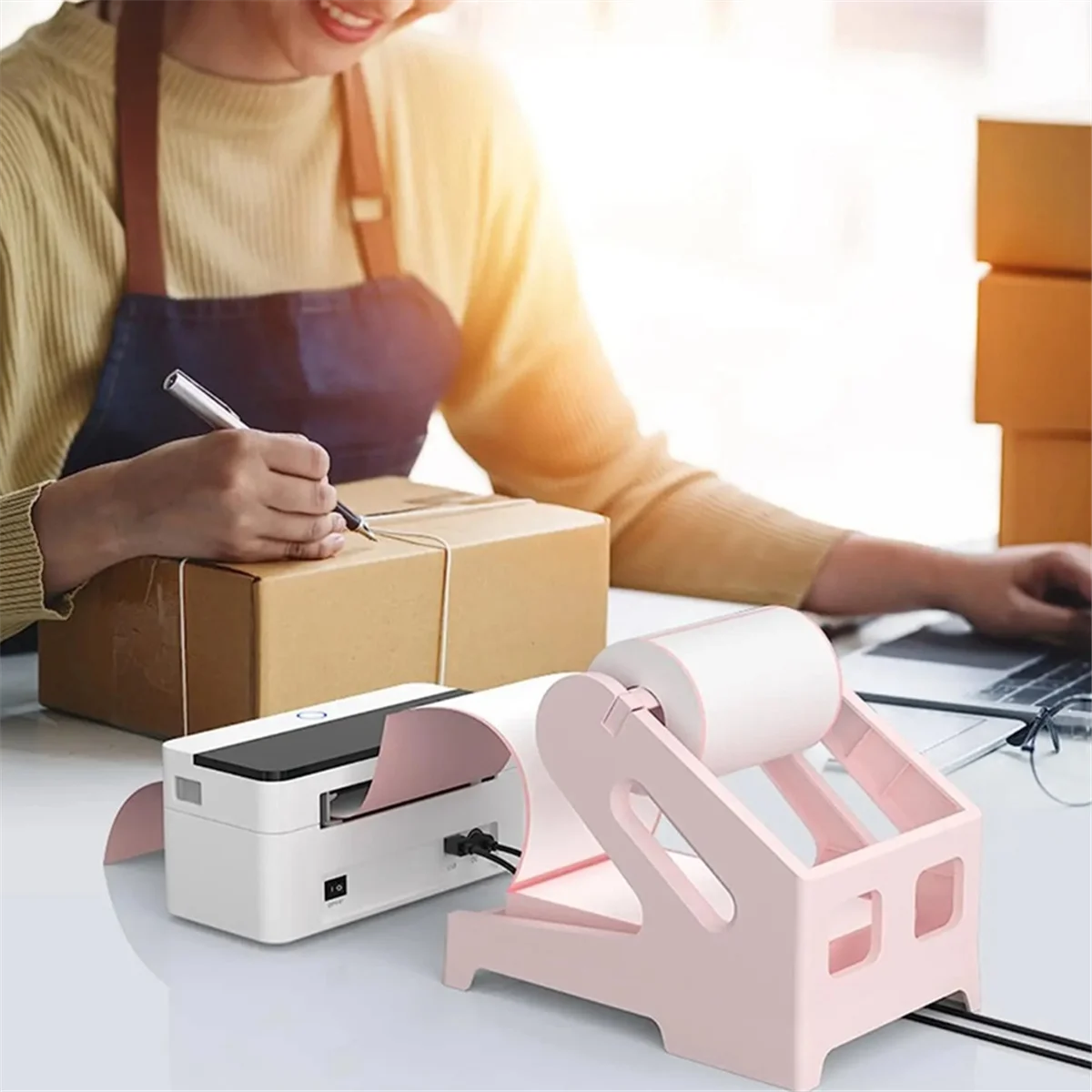 أصحاب التسمية الحرارية للفة وقابلة للطي الشحن ، ملحقات طابعة سطح المكتب لوازم