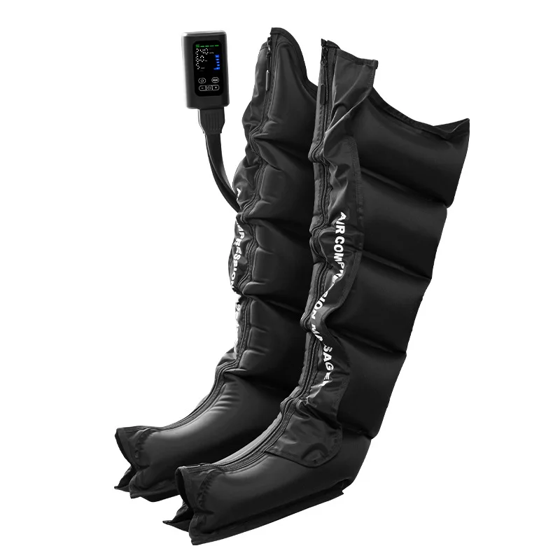 Cordless Air Wave Leg Massager 10 Levels of Intensity Foot & Leg Recovery Boots Improve Circulation Reduce Muscle Soreness
