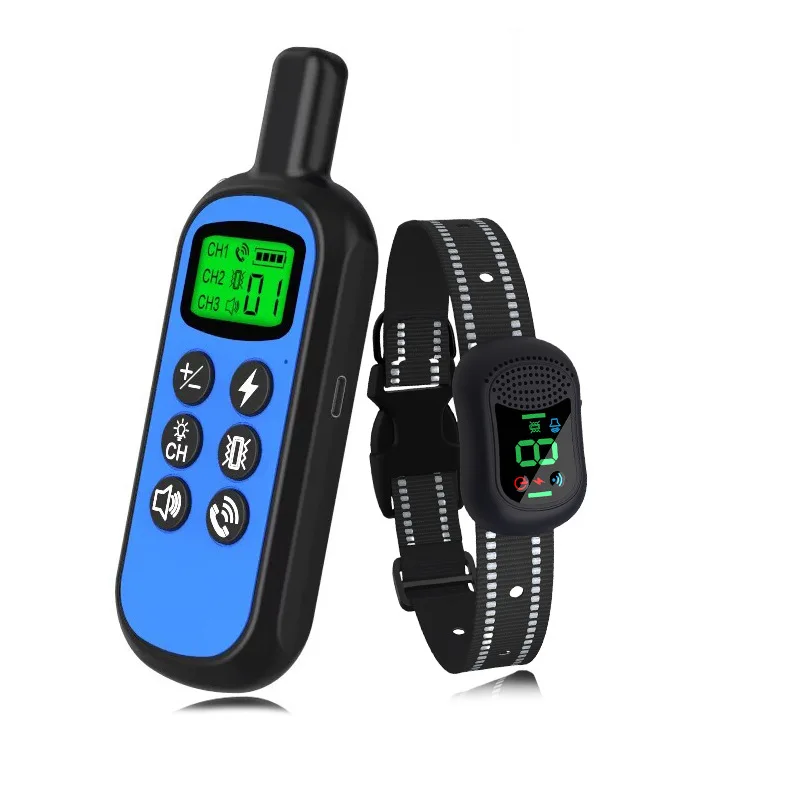 

Remote Control Dog Training Collar Anti Barking Device Electric Shock Vibration Beep Rechargeable Pet Collar
