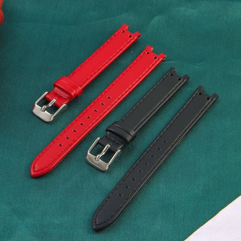 ل آن كلاين AK2618 2157 2156 حزام ساعة جلد النساء حزام الساعات المتخصصة استبدال سوار 12 × 6 مللي متر ساعة اكسسوارات #5