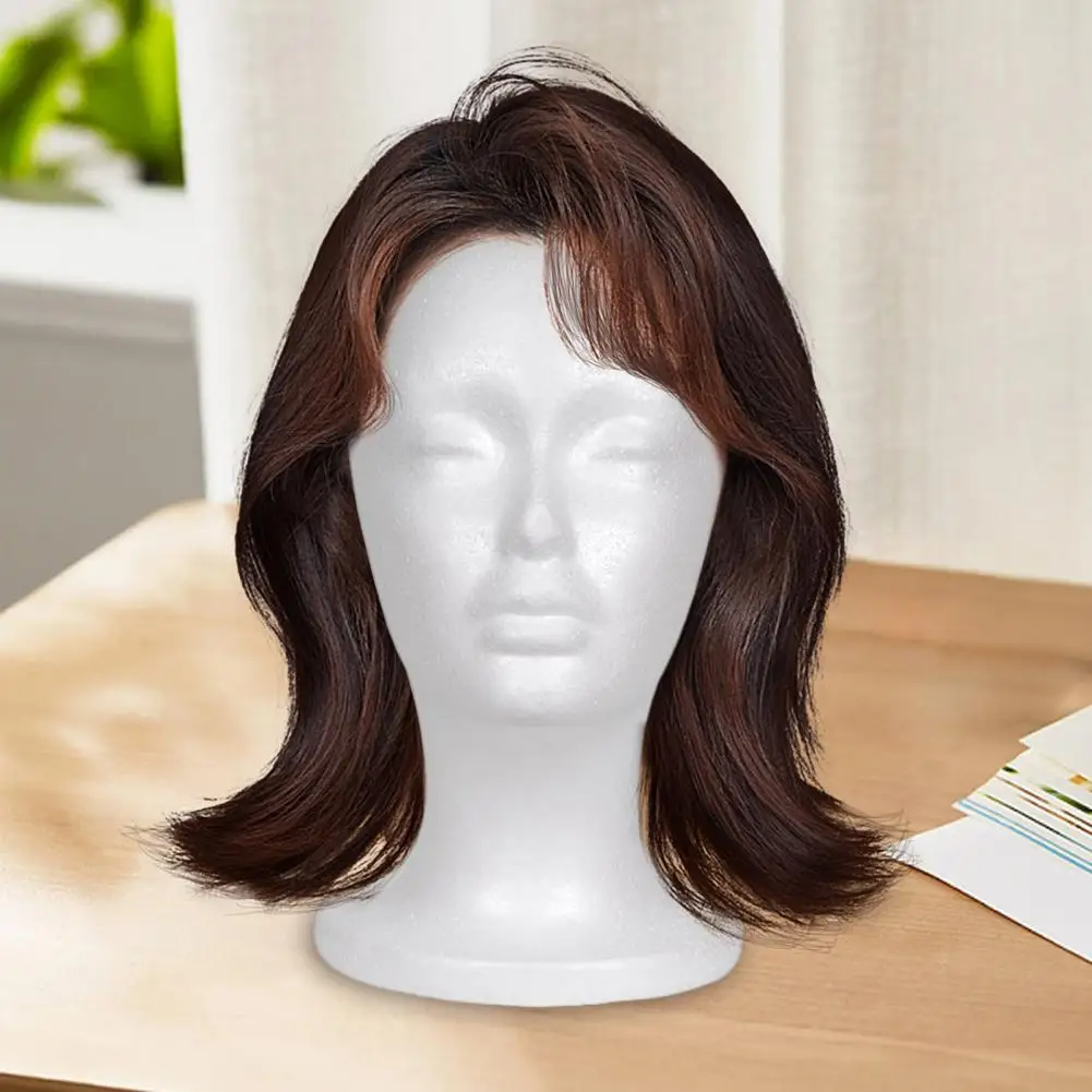 Foam Mannequin Head for Wig Display Female Mannequin Stand Holder Foam Head Model Hair Styling Hat Making Cosmetology Practice