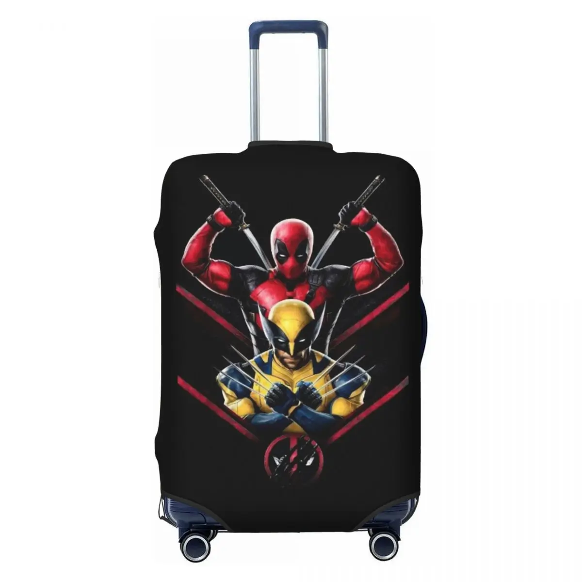 

Custom D-Deadpool X-Men Travel Luggage Cover Dust Proof Suitcase Cover Protector Fit 18-32 Inch