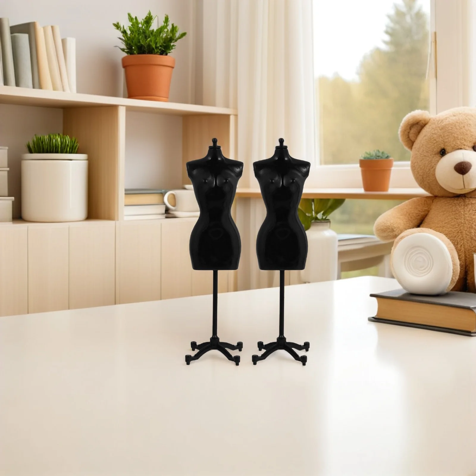 6 stuks mini-jurkhouders kunststof sterke ondersteuning kreukvrije display kostuums t-shirts sieraden kinderen verjaardagen Kerstmis