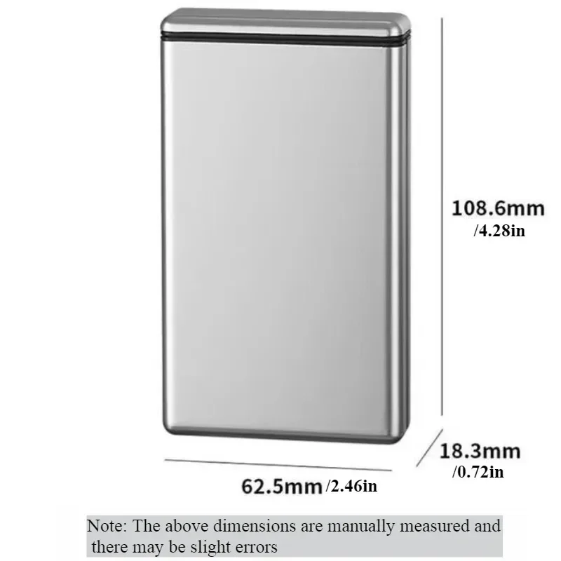 Dünnes Zigarettenetui für 20 Stück, ultraleichtes Zigaretten-Aufbewahrungsbox aus Aluminiumlegierung mit automatischem Auswurf – Detail 6