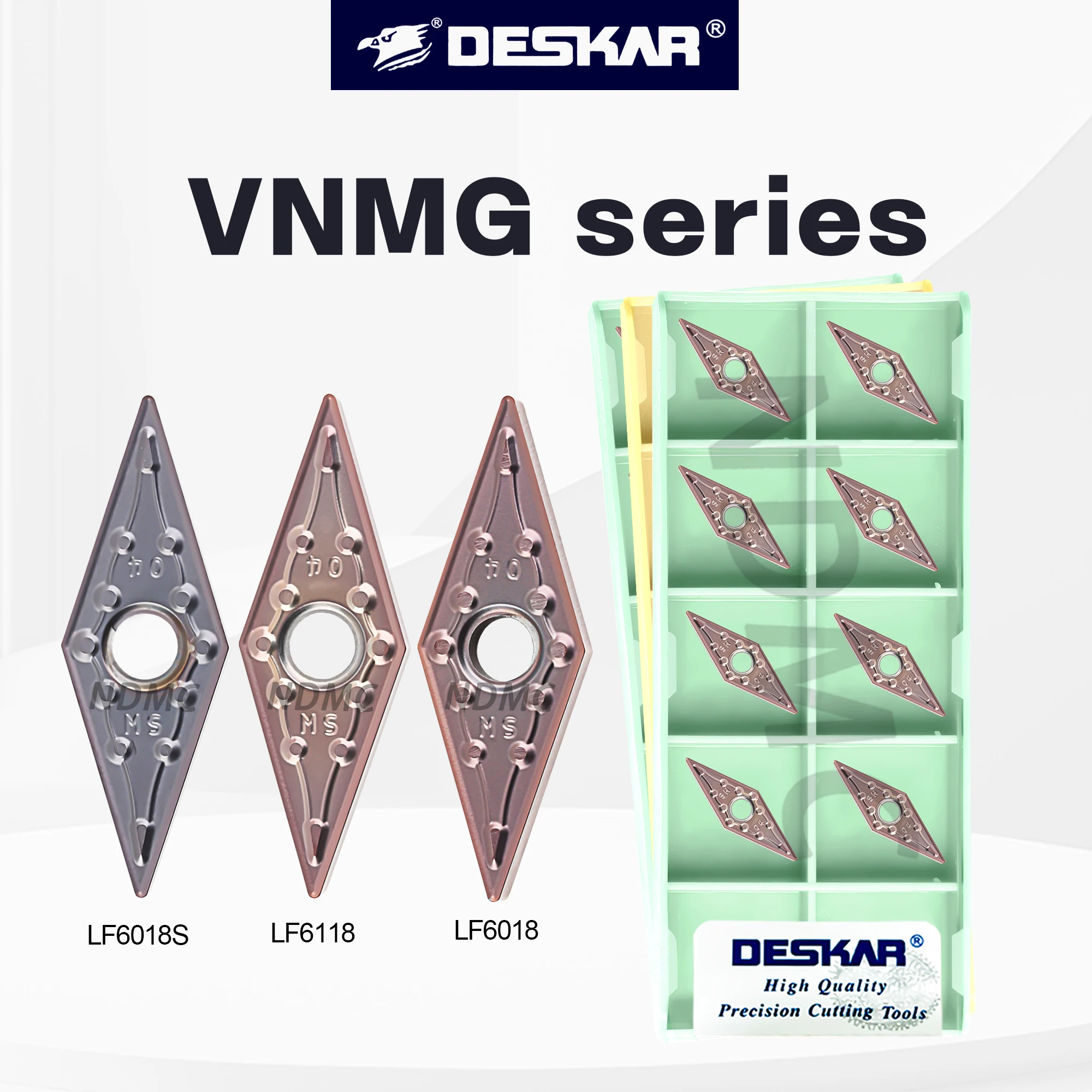 

Токарный инструмент с ЧПУ VNMG160404-JMS LF6018/VNMG160404-JMS LF6018S/VNMG160404-JMS LF6118 для обработки нержавеющей стали