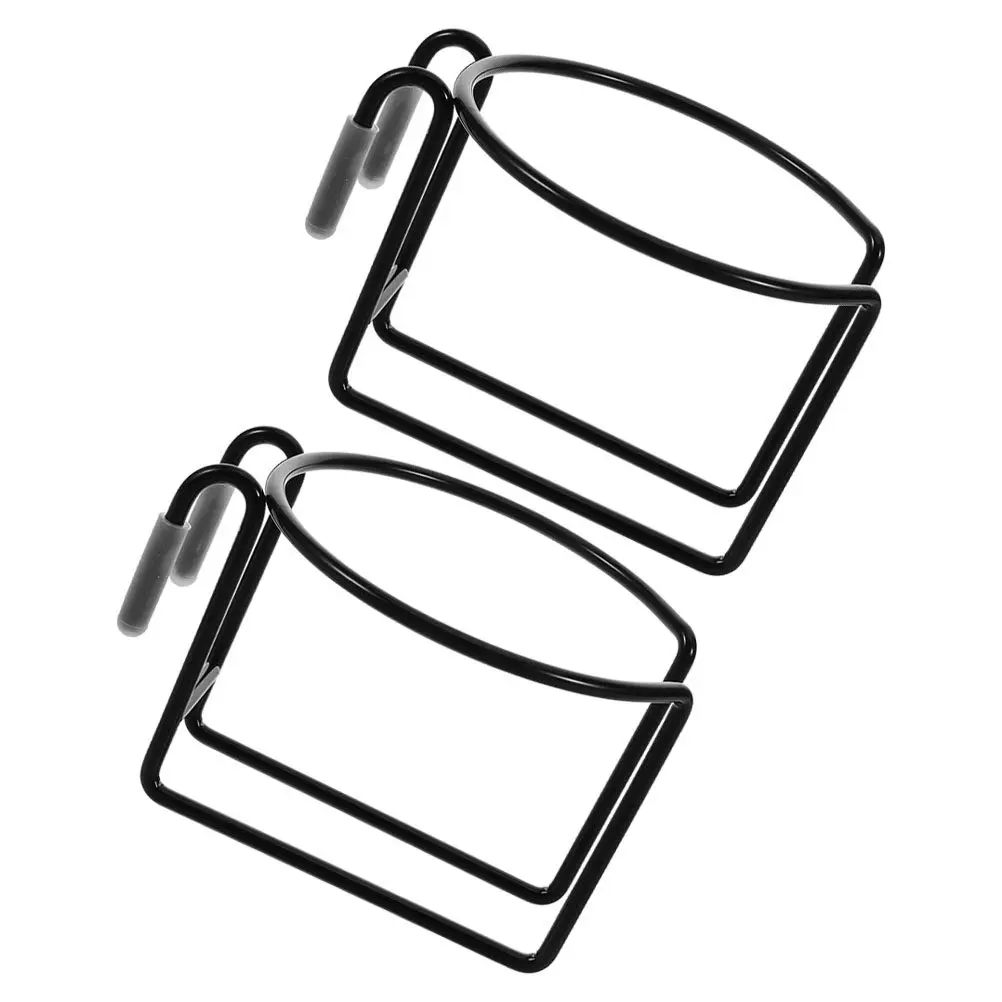 2Pcs Shopping Cart Cup Holder Portable Hanging Drink Organizer Reusable Universal Grocery Trolley Bottle Holder Attachment