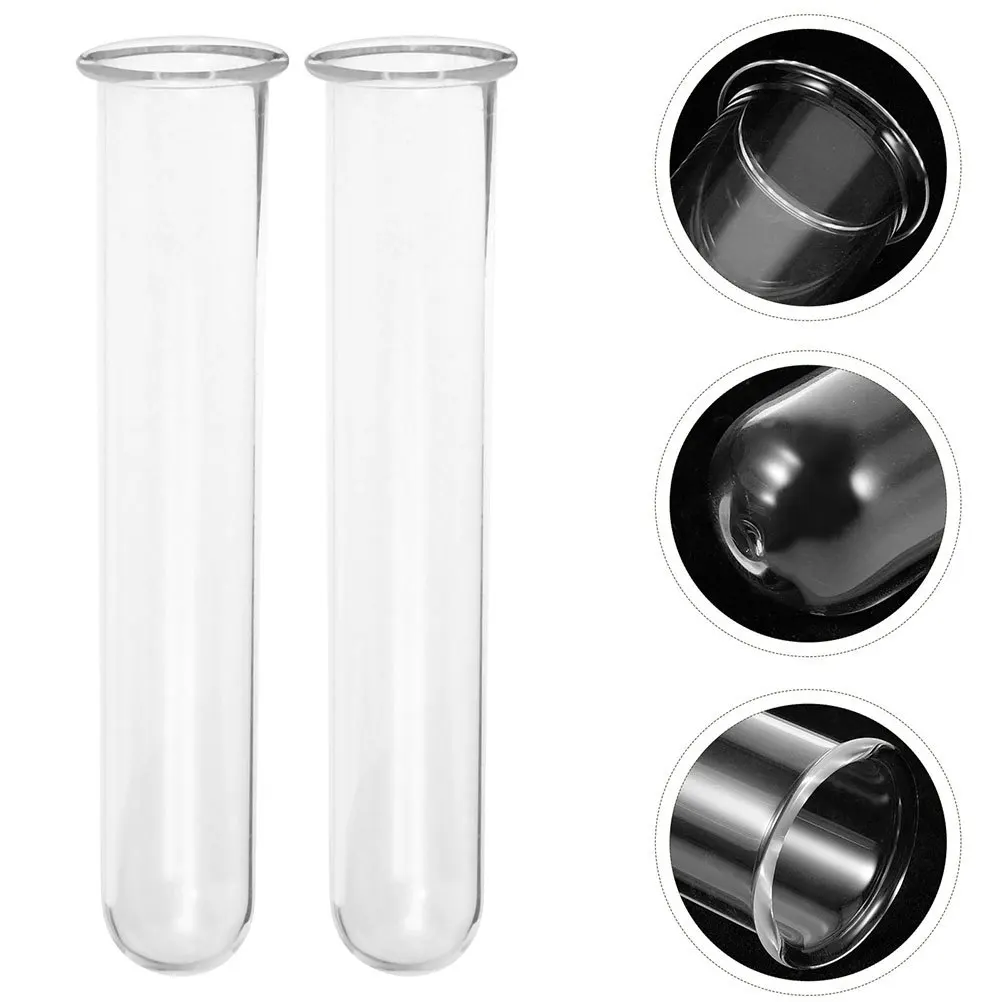 

6Pcs Glass Test Tube Vase Hydroponic Plant Propagation Clear Flower Water Tubes Home Desk Floral Stem Vases Water