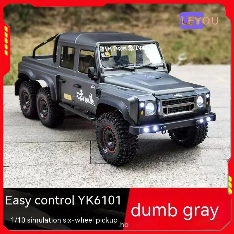 

Yk6101 1/10 Six Wheel Pickup Remote Control Car Model Off Road Six Wheel Drive Climbing Car Boy Adult Birthday Toy Gift