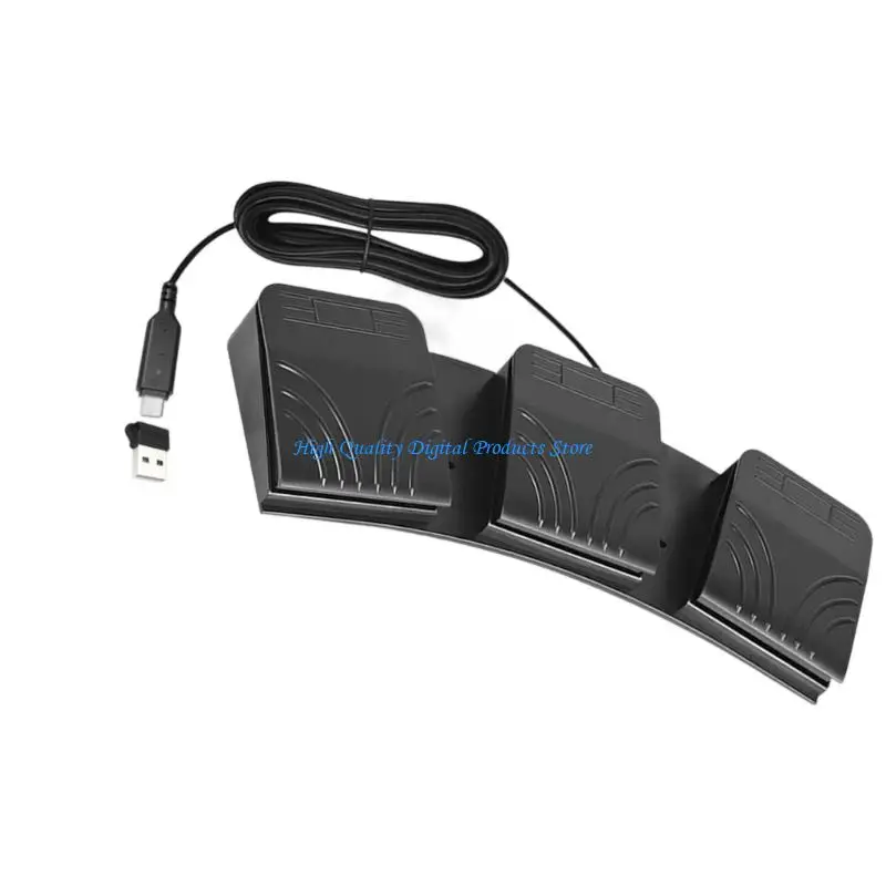 U2JEトリプルUSBフットスイッチキーボード付きマクロカスタマイズとマルチメディア操作