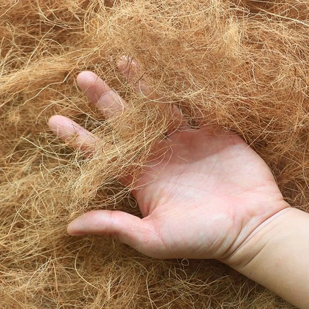 

Coconut Fiber Bird Nesting Pads Brown Wire Pad for Birds Chicken Pet Breeding Cushion Mat Palm Fiber Nesting for Small