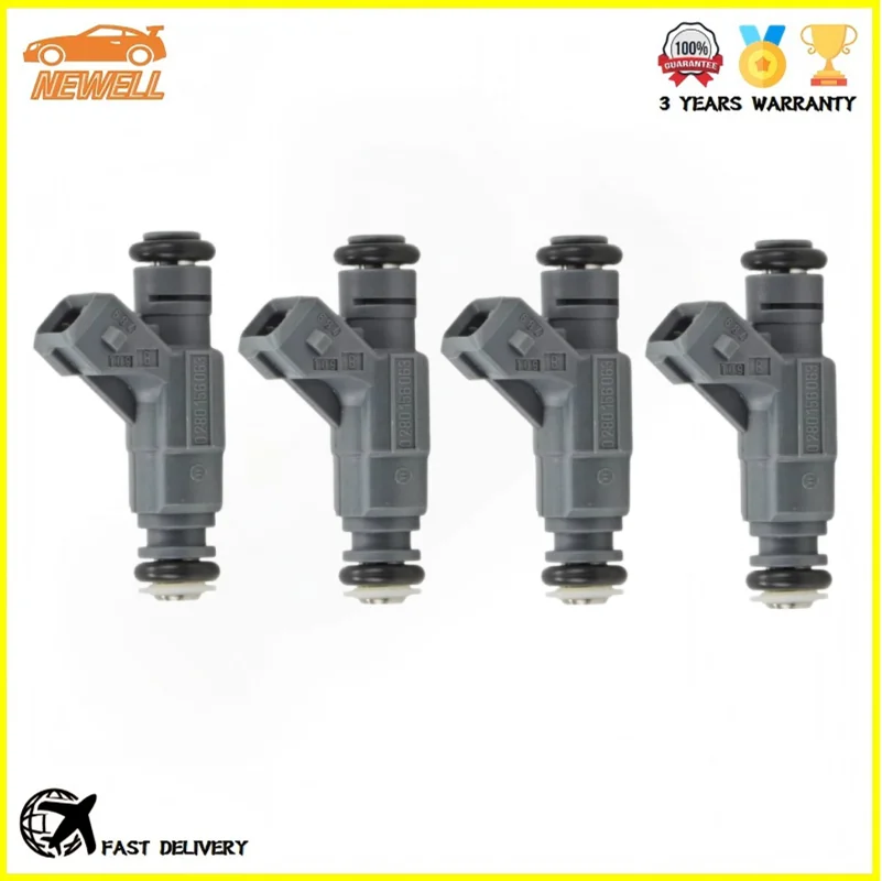 

4pcs 0280156063 06A906031BC FJ896 Fuel injector For Audi A3 TT Quattro 1.8L L4 2003-2006 3.2L Engine Nozzle