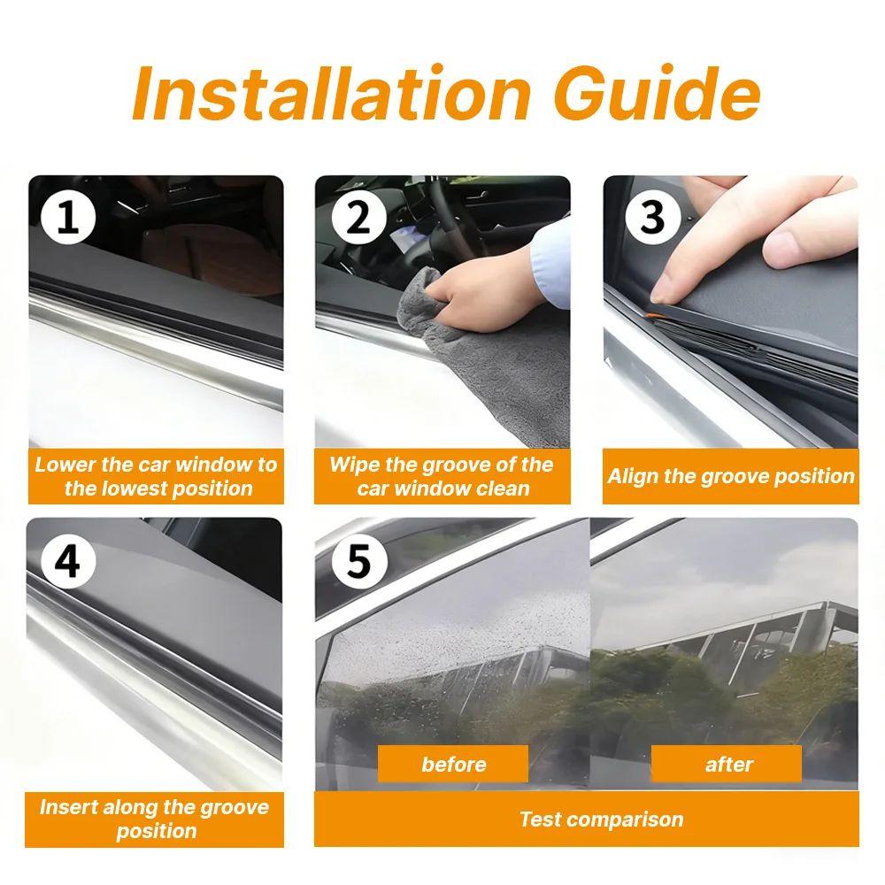 Universal Car Side Window Wiper Blade Cleaning Tool Auto House Window Water Mist Removal Cleaning Accessories