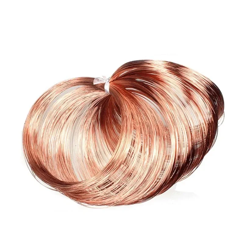 1-5M 99.9% Pure Copper Wire Bare Red T2 Copper Line Superfine Wire Diameter 0.2/0.3/0.4/0.5/0.6/0.7/0.8/1/1.2/1.4/1.5-3mm