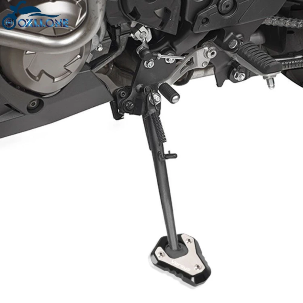 

Motorcycle accessories Side Stand Enlarger Kickstand Enlarge Plate Pad For Kawasaki Versys 1000 1000S Versys1000 Grand Tourer