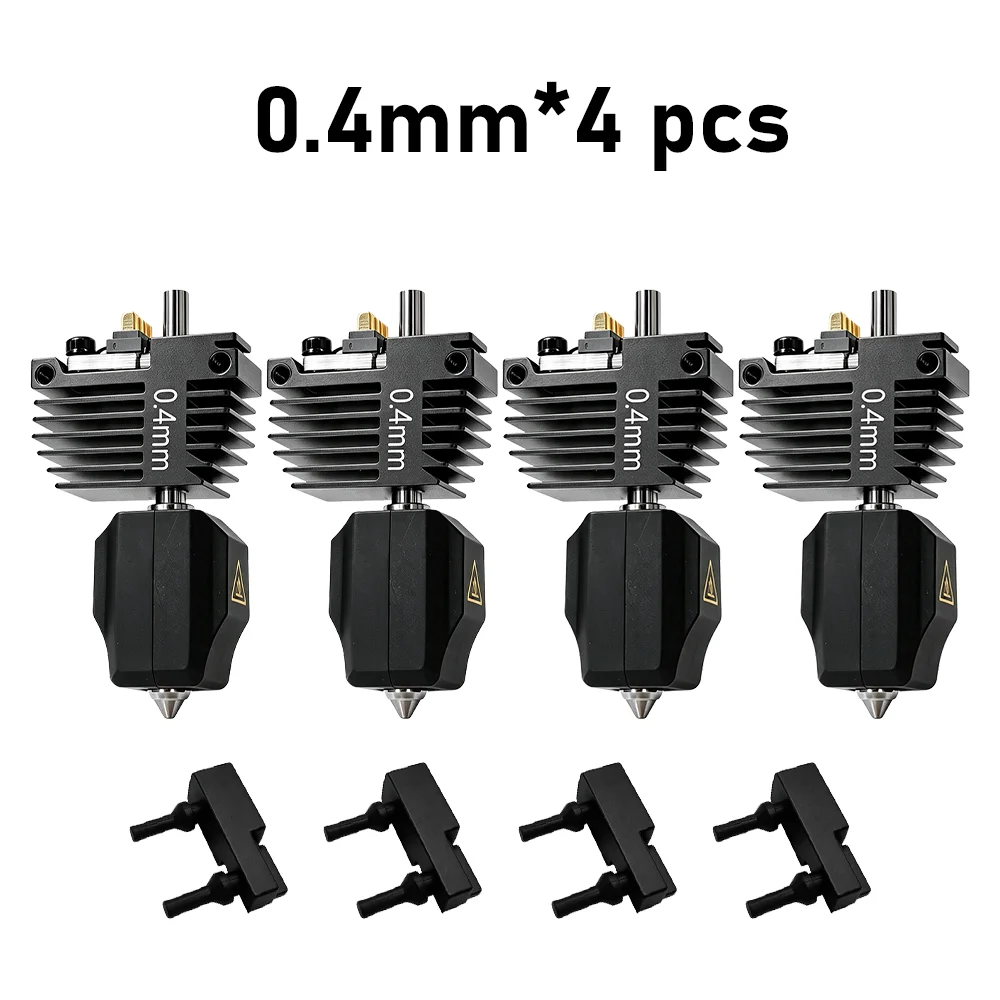 4-teiliges Hotend-Kit für Flashforge C5 Pro Extruder-Ersatzbaugruppe mit Silikon-Reinigungsbürste für Creator 5 Druckkopf
