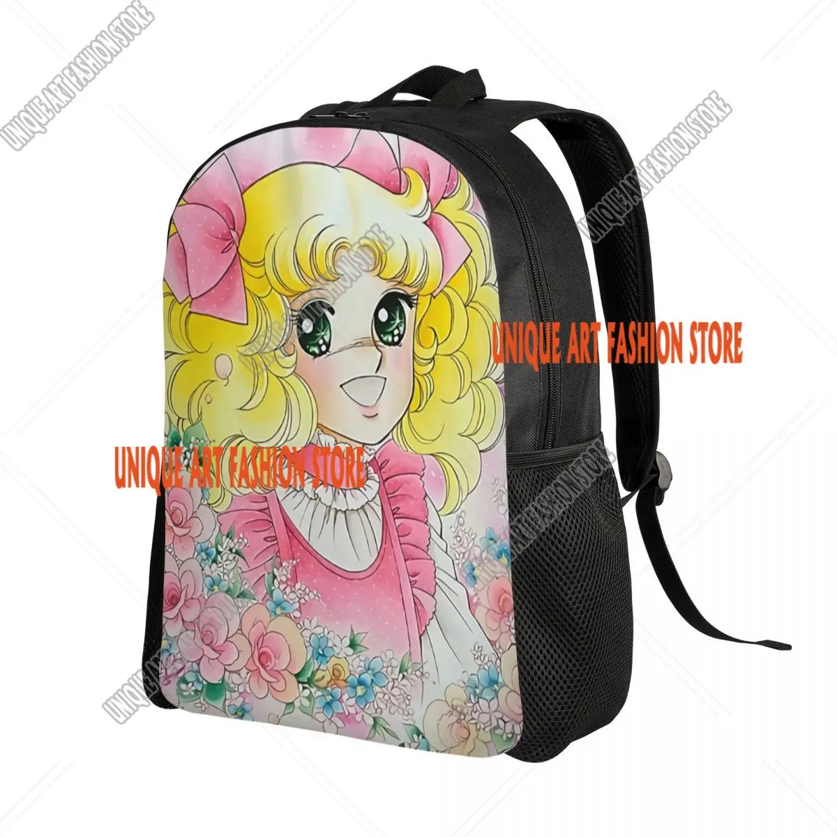 Candy Candy Candice Backpack for Women Men College School Students Bookbag Fits 15 Inch Laptop Japan Anime Manga Bags