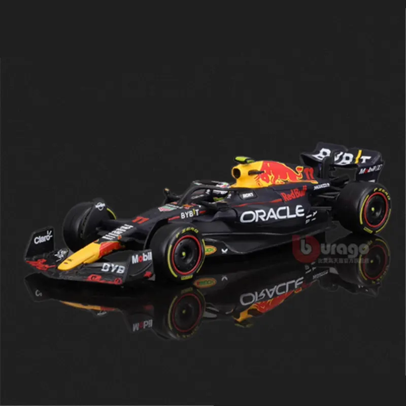 Bburago 1:43 F1 2023 Champion 1# Verstappen Red Bull Racing RB19 #11 Perez Formula One Alloy Diecast SuperCar Model Kid Toy Gift