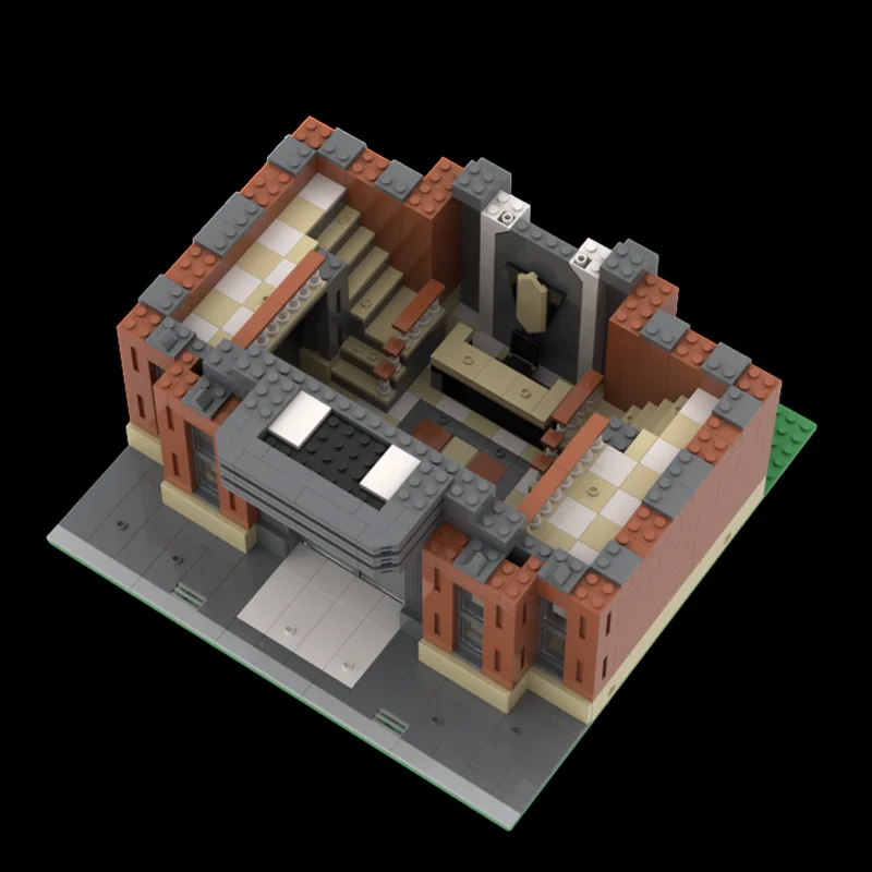 3983 pz MOC Art Deco Grattacielo 4 Modello Modulare Blocchi di Costruzione Architettura Assemblare giocattoli FAI DA TE idea regali Di Natale Mattoni