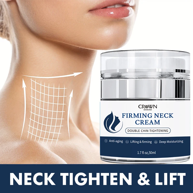 Neck Wrinkle Removal Cream Tightening Firming Fade Fine Lines Double Chin Anti-Aging Necklines Lifting Shaping Beauty Neck Cream