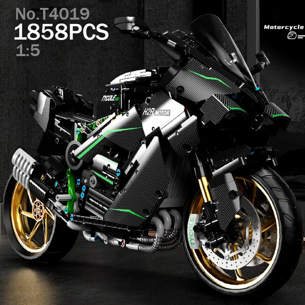 

Tegole 1:5 Scale Large Motorcycle Sports Bike Educational Building Blocks Assembly Toy for Adults