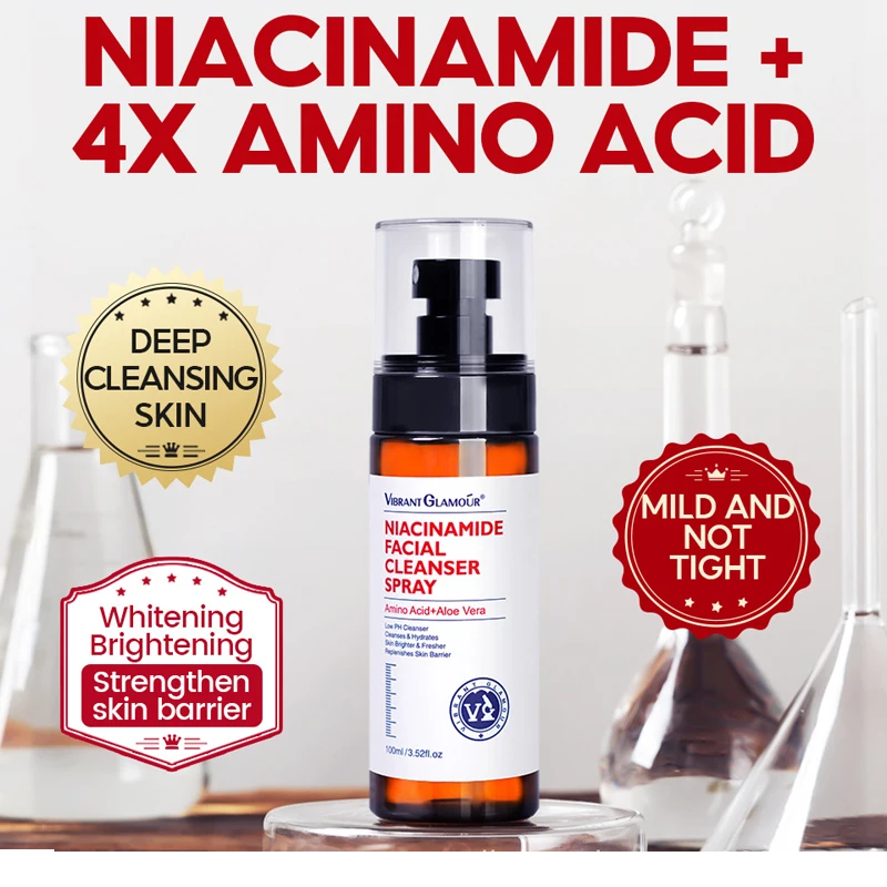 Levendige Glamour Nicotinamide Reinigingsspray Nicotinamide Essence Nicotinamide Toner Retinol Essence + Retinol Gezichtscrème