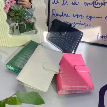 A6 PU Leder Budget Binder Nachfüllbare 6-RingBinder für A6 Füllstoff Papier Cash Umschläge Geld Einsparungen Budgetierung Organizer Binder