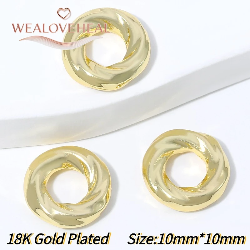 18K vergoldete Messing-Distanzperlen, Trennperlen, runde Perlen für DIY-Armbänder, Halsketten, Schmuckherstellungszubehör – Detail 21