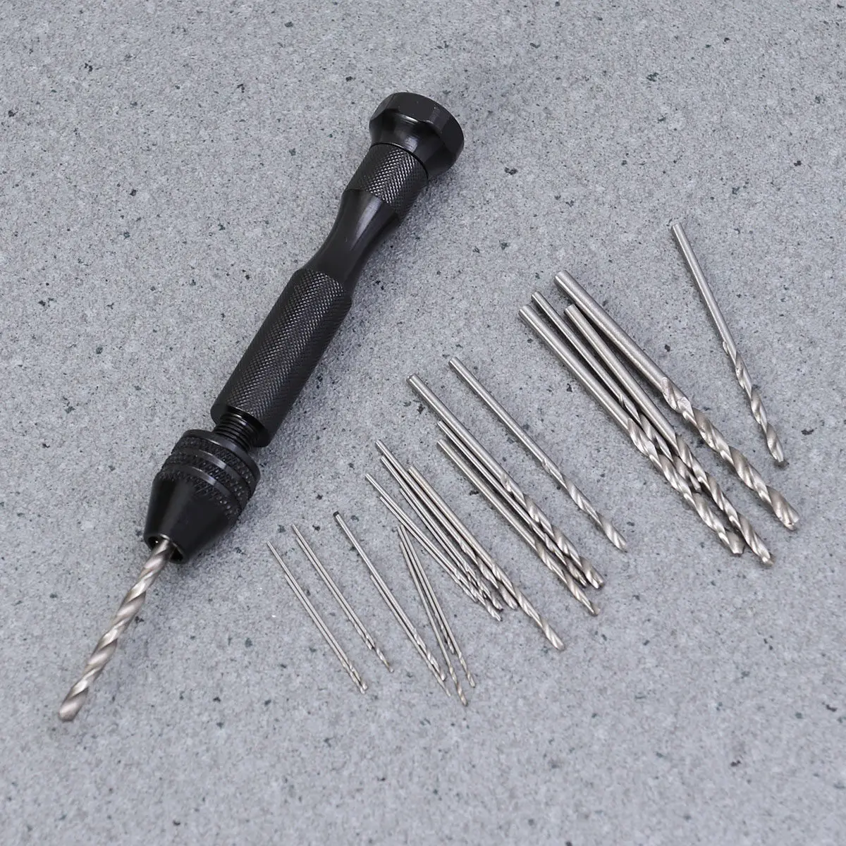 

0.3-3.4mm Pin Vise Drill with Adjustable Chuck Precision Rotary Tool for Wood Amber Beeswax PVC Walnut Olive Nut Hobby
