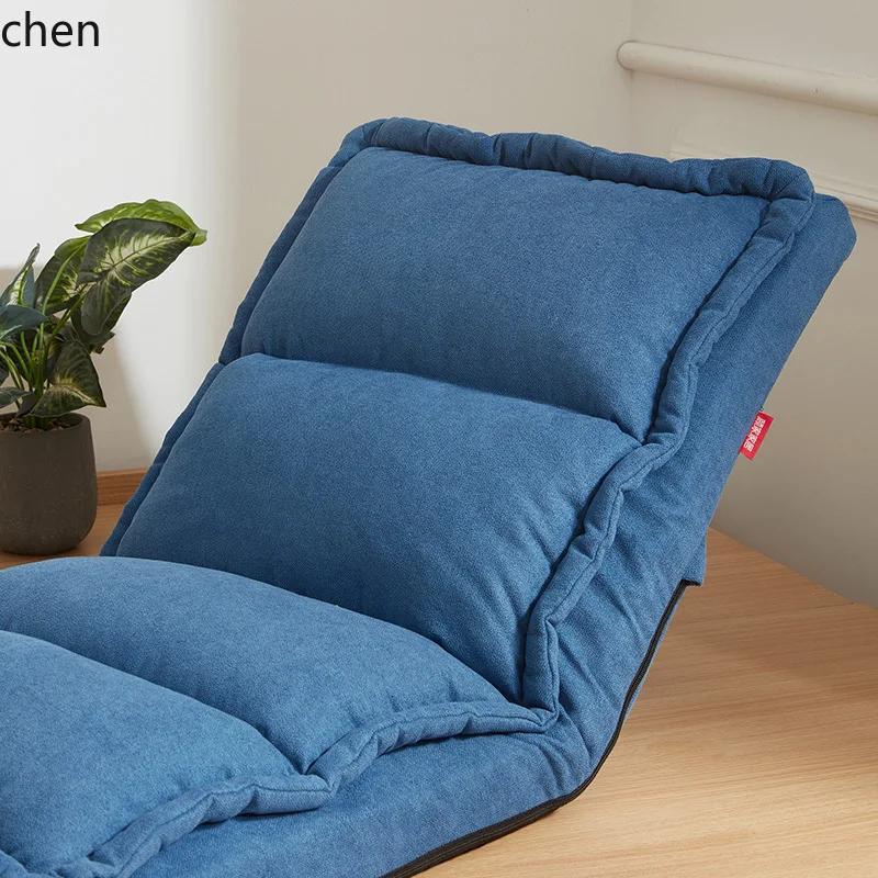 YFY Balcony Velvet Linen Small Apartment Lazy Sofa Single Armchair