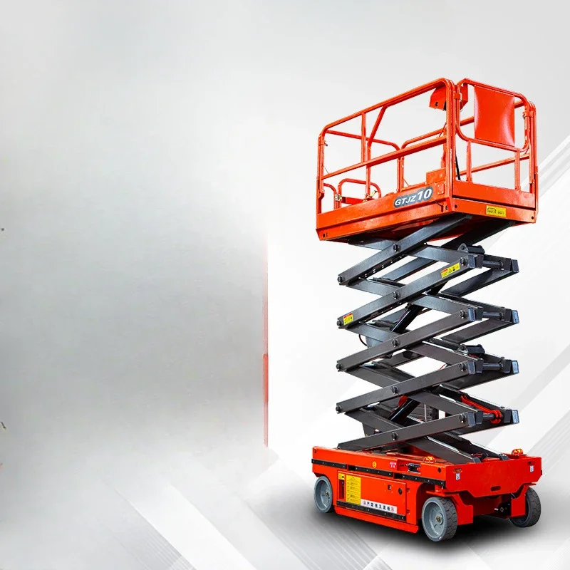 منصة عمل جوية صعودية من Zhongke منصة رفع كهربائية هيدروليكية للمشي أوتوماتيكية بالكامل رافعة مقصية متنقلة #2