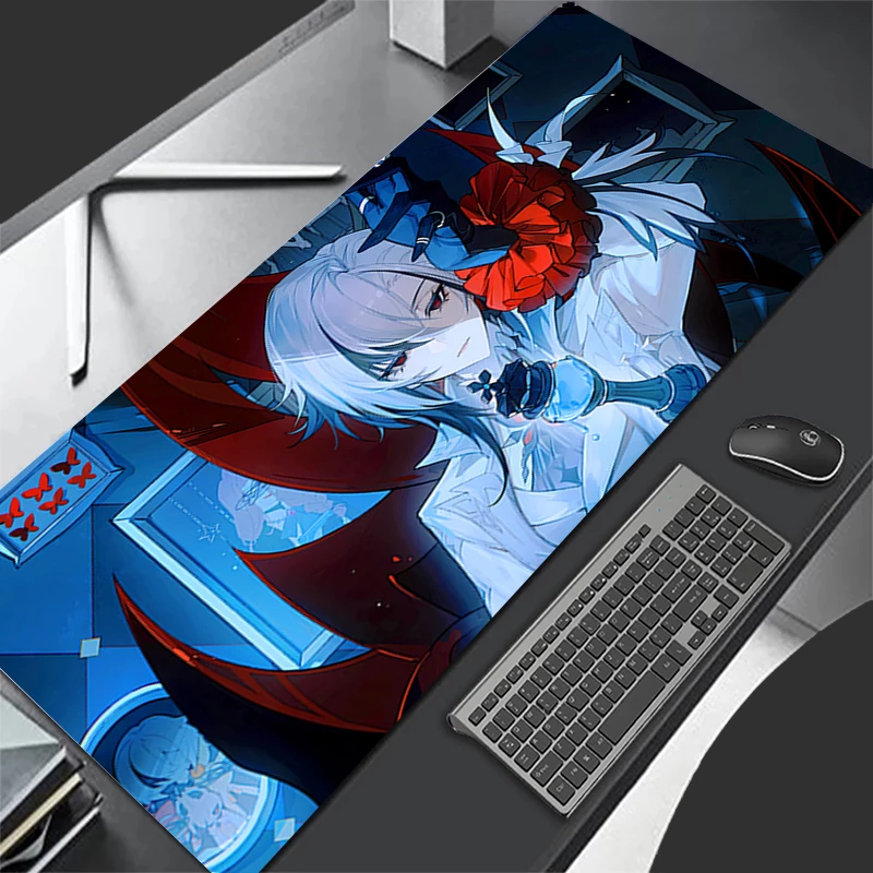 Mousepad Computer Gaming Accessories Keyboard Pad Office G-genshin Impact Arlecchino Rubber Mouse Pad Decoracion Desk Mouse Mat