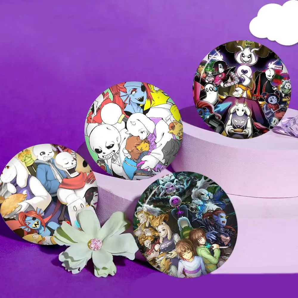 Game Undertale Tinplate Pin Button Custom Anime Role Old-school Brooch Cartoon Collar Badge Jewelry Gift Fans